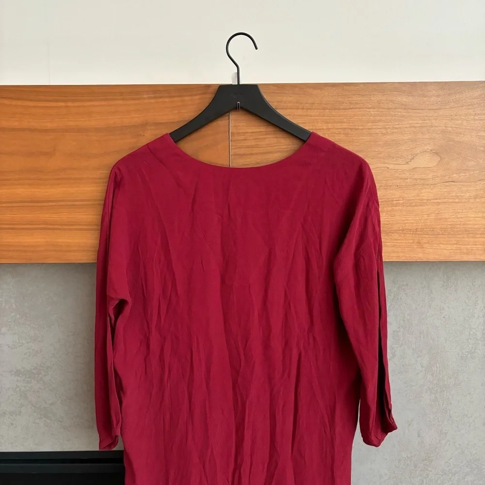 NWT Madewell Red Du Jour Tunic Dress, Size XS - Picture 11 of 15